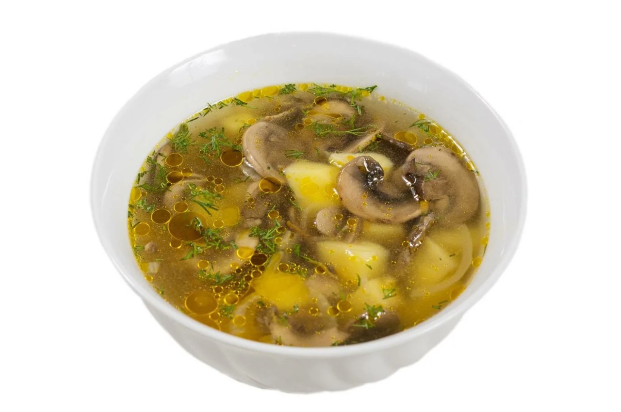 Суп картофельный с грибами